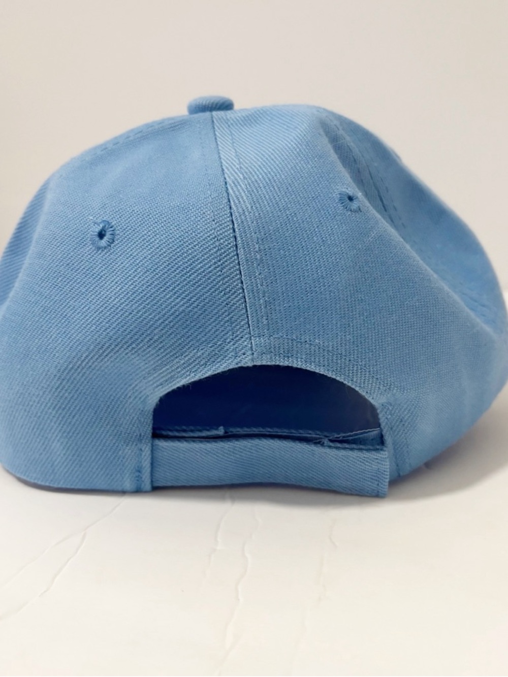 Classic Blank Light Blue Cotton Baseball Cap Hat Plain Minimalist Solid Sporty - Picture 3 of 7
